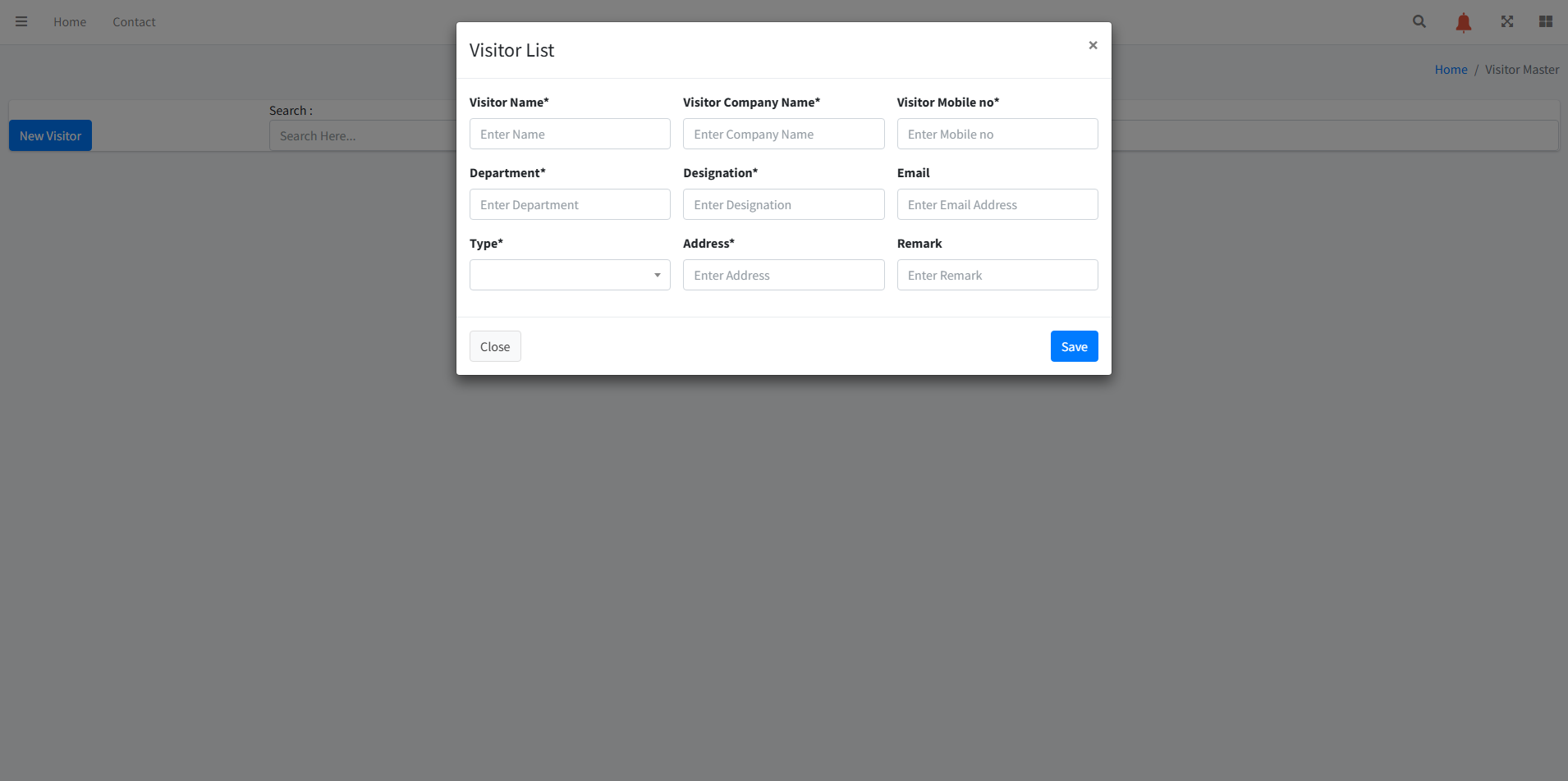 Employee First Time Registration